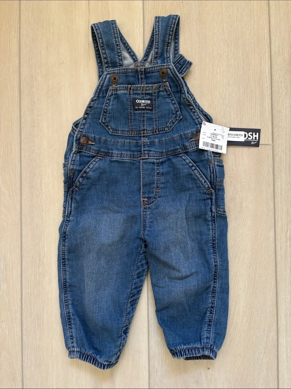 OshKosh B'gosh Classic Denim Overalls in Dark Blue